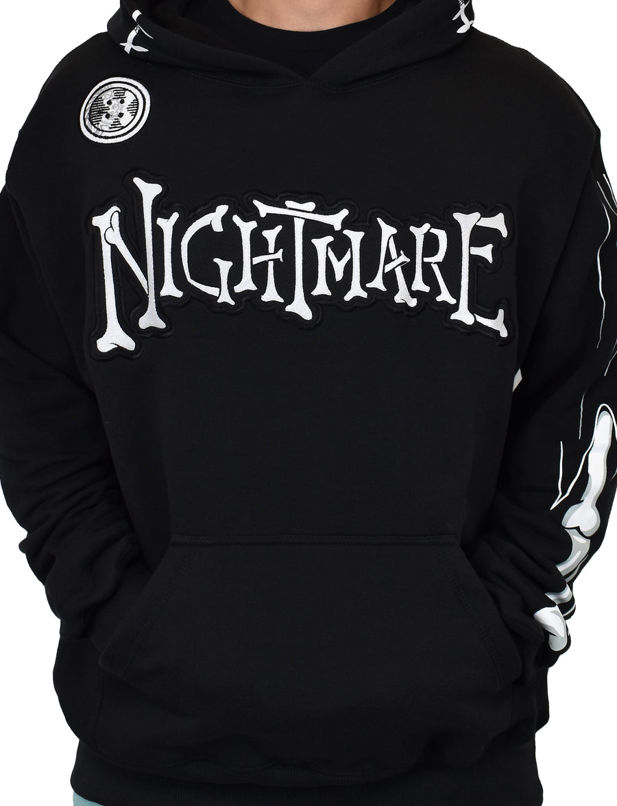 'Nightmare' Embroidered Hoodie